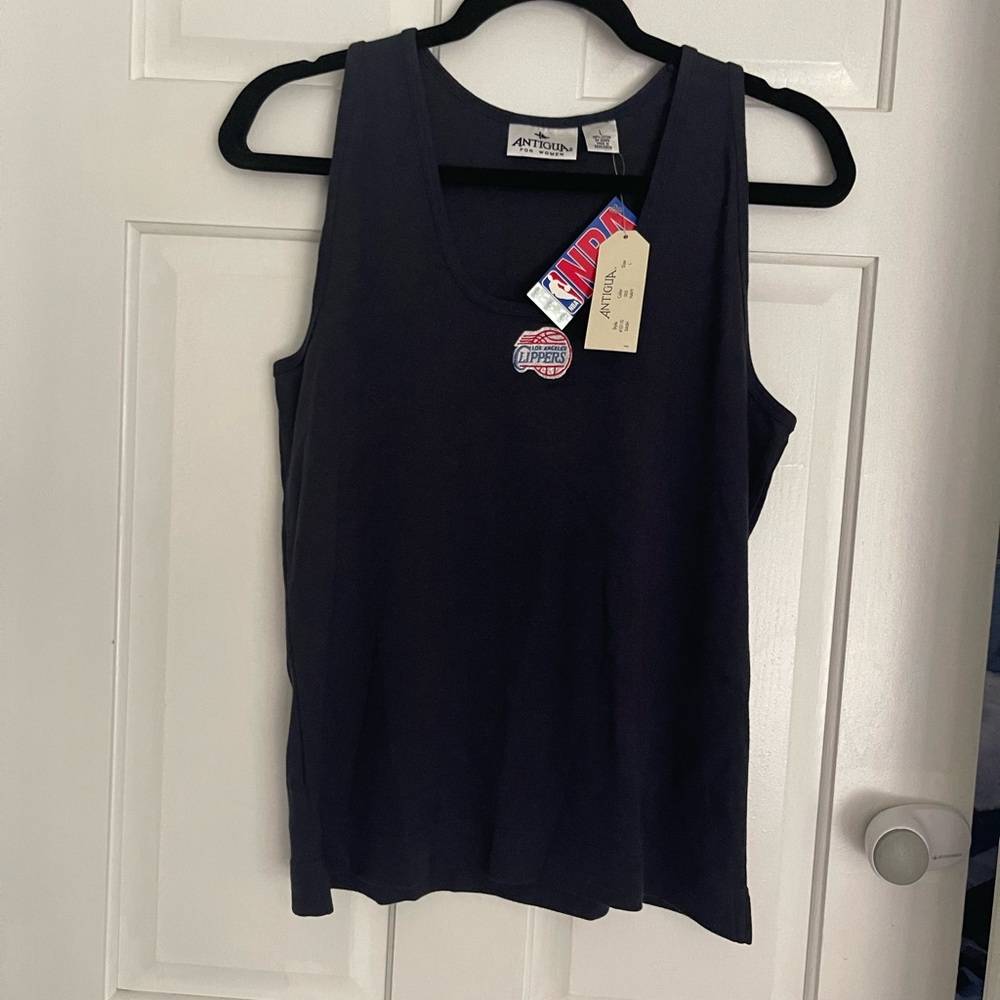 Vintage LA Clippers NBA Antigua Women's Navy Tank Top- NWT
